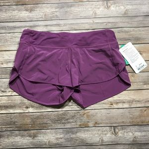 Lululemon Speed Short 8 NWT Purple